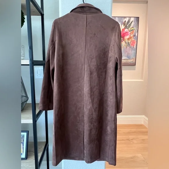 Forever 21 Chocolate Brown Trench Coat - Picture 2 of 3